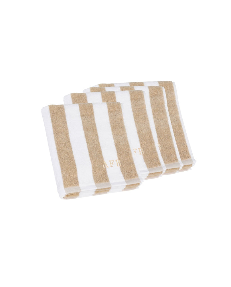 Set of guest towels (beige / white) - Nomad CPH