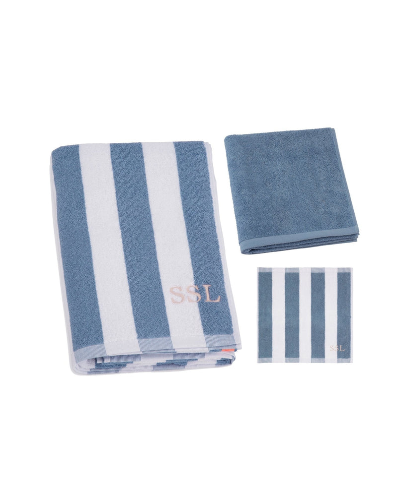 The Towel Set (dusty blue)